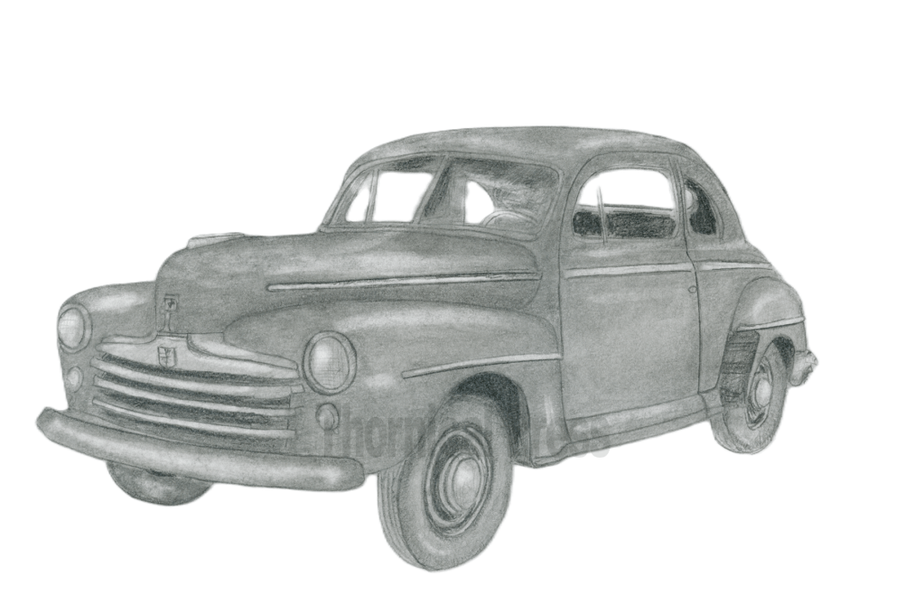 48 Ford Coup (Drawing Study&nbsp;202404)